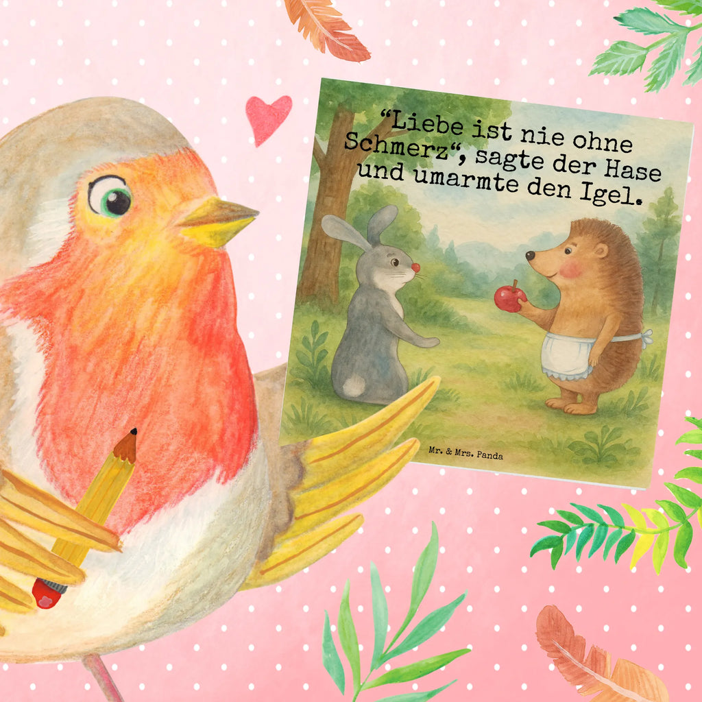 Deluxe Card Hare Hedgehog Design Karte, Grußkarte, Klappkarte, Hochzeitskarte, Glückwunschkarte, Hochwertige Grußkarte, Einladungskarte, Hochwertige Klappkarte, Geburtstagskarte, Tiermotive, Gute Laune, lustige Sprüche, Tiere, Spruch romantisch, Igel, Liebeskummer Geschenk, Liebe Spruch, Igel und Hase, Trennungsschmerz, Hase, Herzschmerz, Trösten