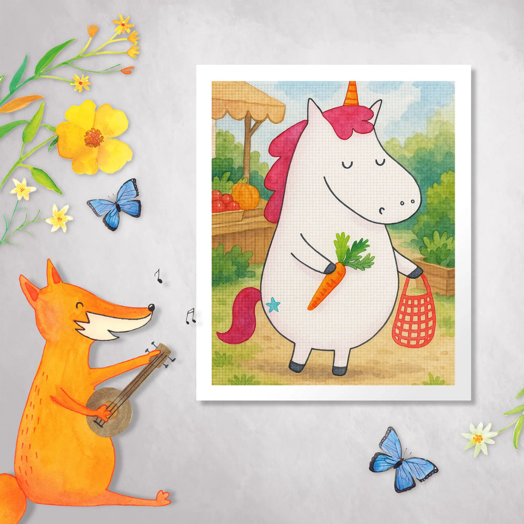 Obraz diamentowy Jednorożec Wegański Design Jednorożec, jednorożce, dekoracje jednorożca, jednorożec