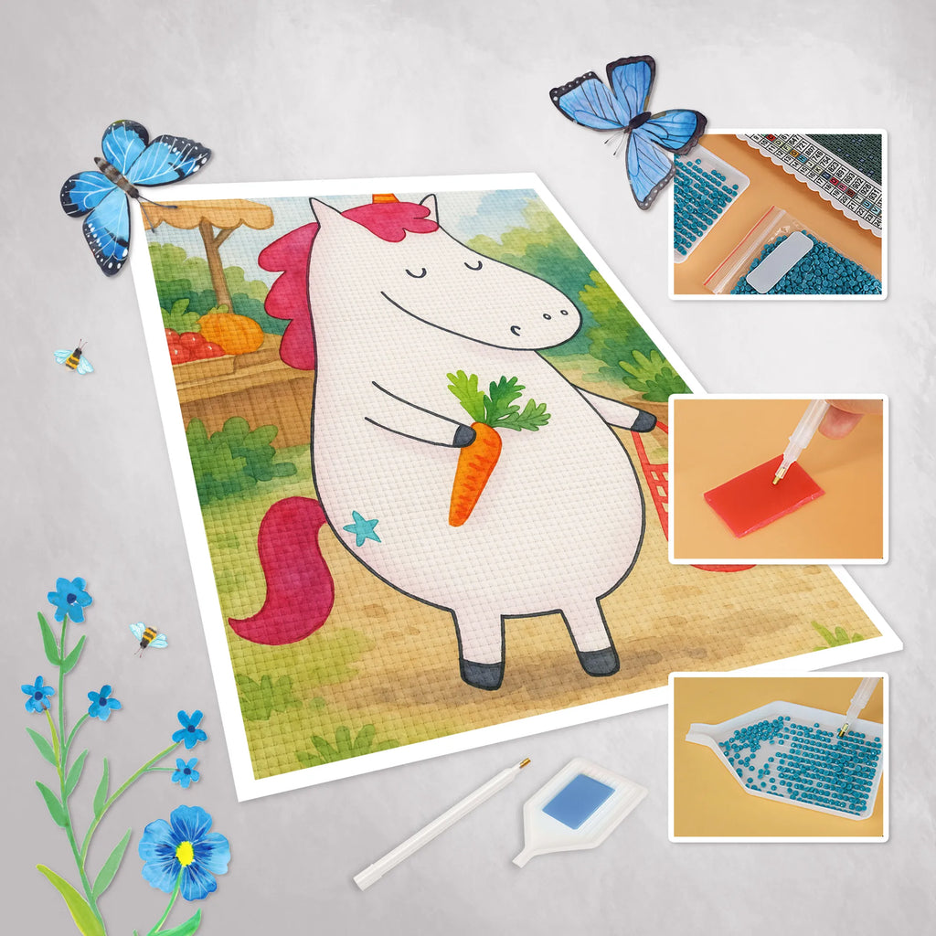 Obraz diamentowy Jednorożec Wegański Design Jednorożec, jednorożce, dekoracje jednorożca, jednorożec