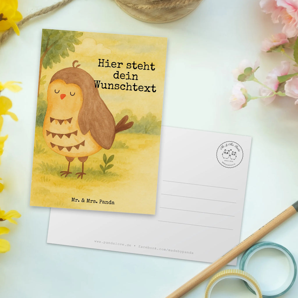 Personalised postcard Owl Satisfied Design Einladung mit Wunschtext, Geschenkkarte mit Namen, Grußkarte mit Wunschtext, Karte mit Wunschtext, Ansichtskarte mit Namen, Geschenkkarte mit Wunschtext, Postkarte bedrucken, Grußkarte mit Namen, Ansichtskarte mit Wunschtext, Karte mit Namen, Postkarte personalisierbar, Einladung mit Namen, Postkarte mit Wunschtext, Postkarte mit Namen, Eule, Wortspiel lustig, Romantisch, Geschenk Hochzeitstag, Owl, Spruch schön, Liebe Spruch, Eule deko, Eule Spruch