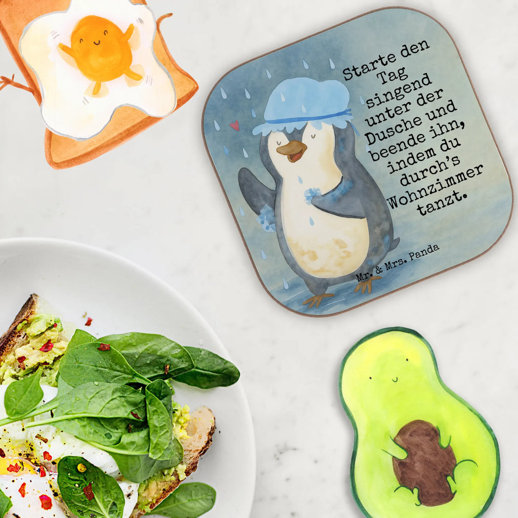 Square coaster Penguin have a shower Design Untersetzer für Gläser, Glasuntersetzer, Tassen Untersetzer, Untersetzer Holz, Korkuntersetzer, Bierdeckel, Getränkeuntersetzer, Untersetzer Gläser, Holzuntersetzer, Untersetzer Design, Untersetzer, Untersetzer aus Holz, Pinguin, duschen, Pinguine, glücklich sein, Neuanfang, Dusche, Neustart, Motivation, Lebensmotto