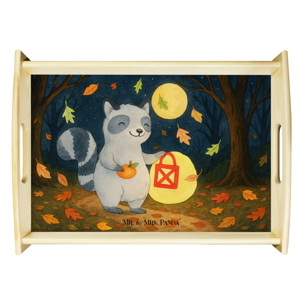 Serving tray Raccoon Lantern Design Dekotablett, Küchentablett, Frühstückstablett, Tablett, Serviertablett, Holztablett, Halloween, Deko, Martinssingen, Dekoration, Geschenke, Schenken, Waschbär, Laterne, Trick or Treat, Herbst, Halloween Deko, Süßes sonst gibt's saures
