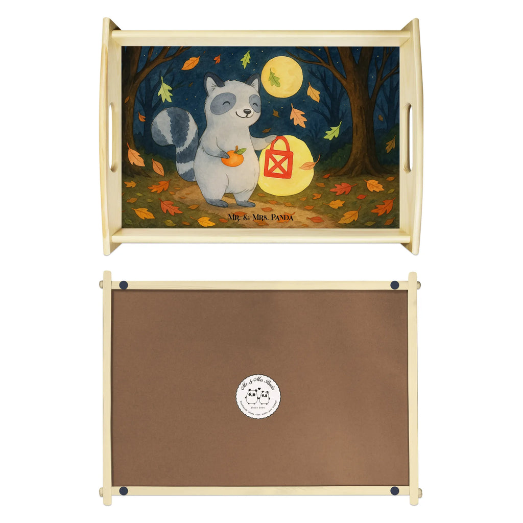 Serving tray Raccoon Lantern Design Dekotablett, Küchentablett, Frühstückstablett, Tablett, Serviertablett, Holztablett, Halloween, Deko, Martinssingen, Dekoration, Geschenke, Schenken, Waschbär, Laterne, Trick or Treat, Herbst, Halloween Deko, Süßes sonst gibt's saures
