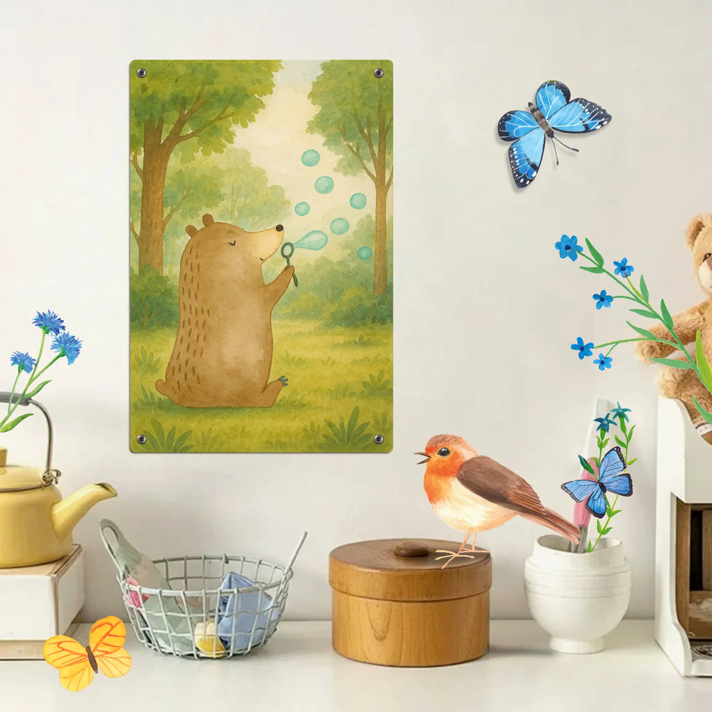 Malen nach Zahlen Metallschild Bär Seifenblasen Design Künstler, DIY, Ausmalbild, Malen, Bastelidee, Baseln, Malen nach Zahlen, Kunstwerk, Kreativität, Bär, Teddy, Teddybär, Seifenblasen Bär Lustig Sein Glücklich Traurig Happy