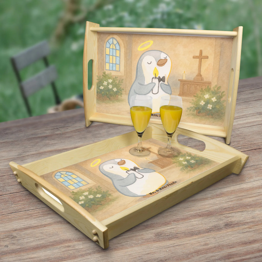 Serving tray penguin communion Design Küchentablett, Dekotablett, Frühstückstablett, Serviertablett, Holztablett, Tablett, Konfirmation, Kommunion, Jugendweihe, Konfirmation Geschenk, Glauben, Sonnenschein, Kommunion Dankeschön, Kommunion Geschenk