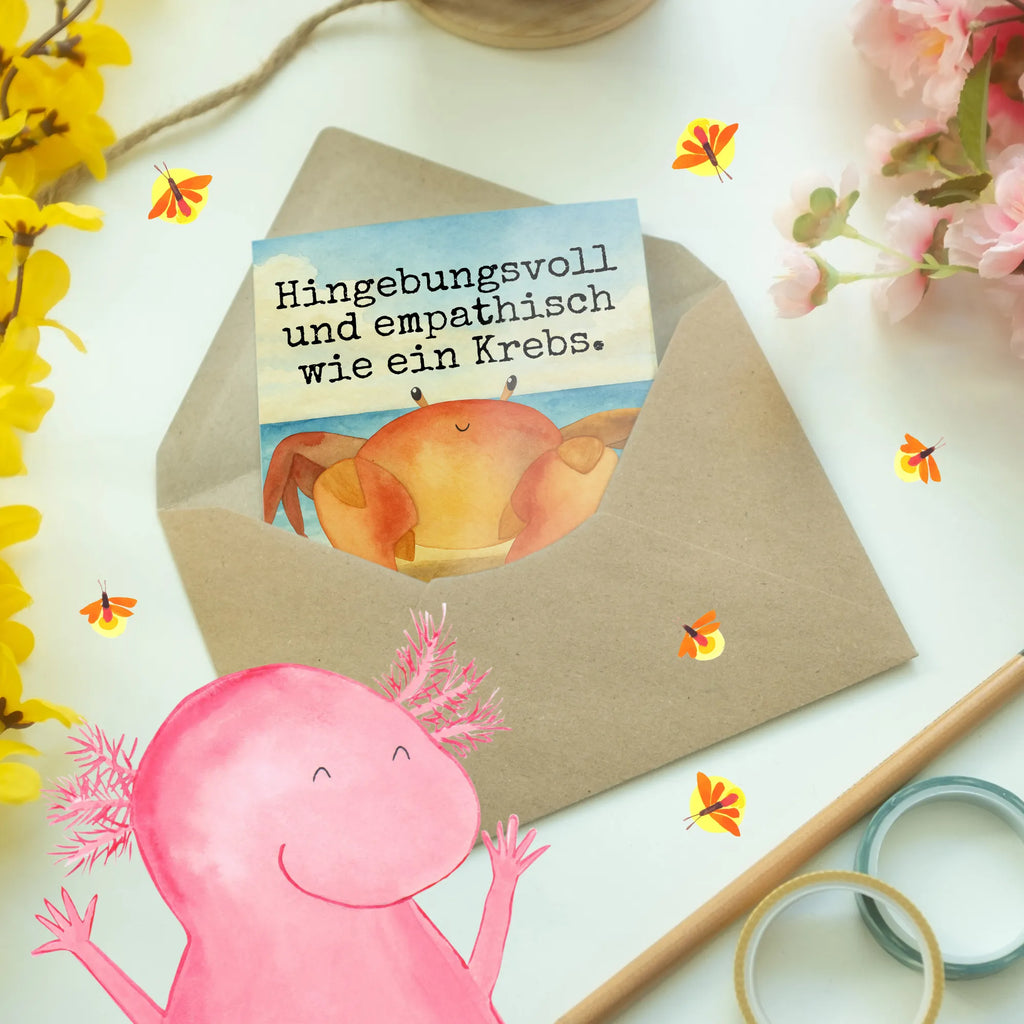 Kartka okolicznościowa znak zodiaku krab Design Klappkarte, Grußkarte, Glückwunschkarte, Ansichtskarten, Geburtstagskarte, Karte, Einladungskarte, Hochzeitskarte, Tierkreiszeichen, Sternzeichen, Horoskop, Astrologie, Aszendent, Krebs Geschenk, Geschenk Juli, Krebs Sternzeichen, Krebse, Geburtstag Juni, Geschenk Meer, Krabbe, Meerestier, Geschenk Juni, Geburtstag Juli