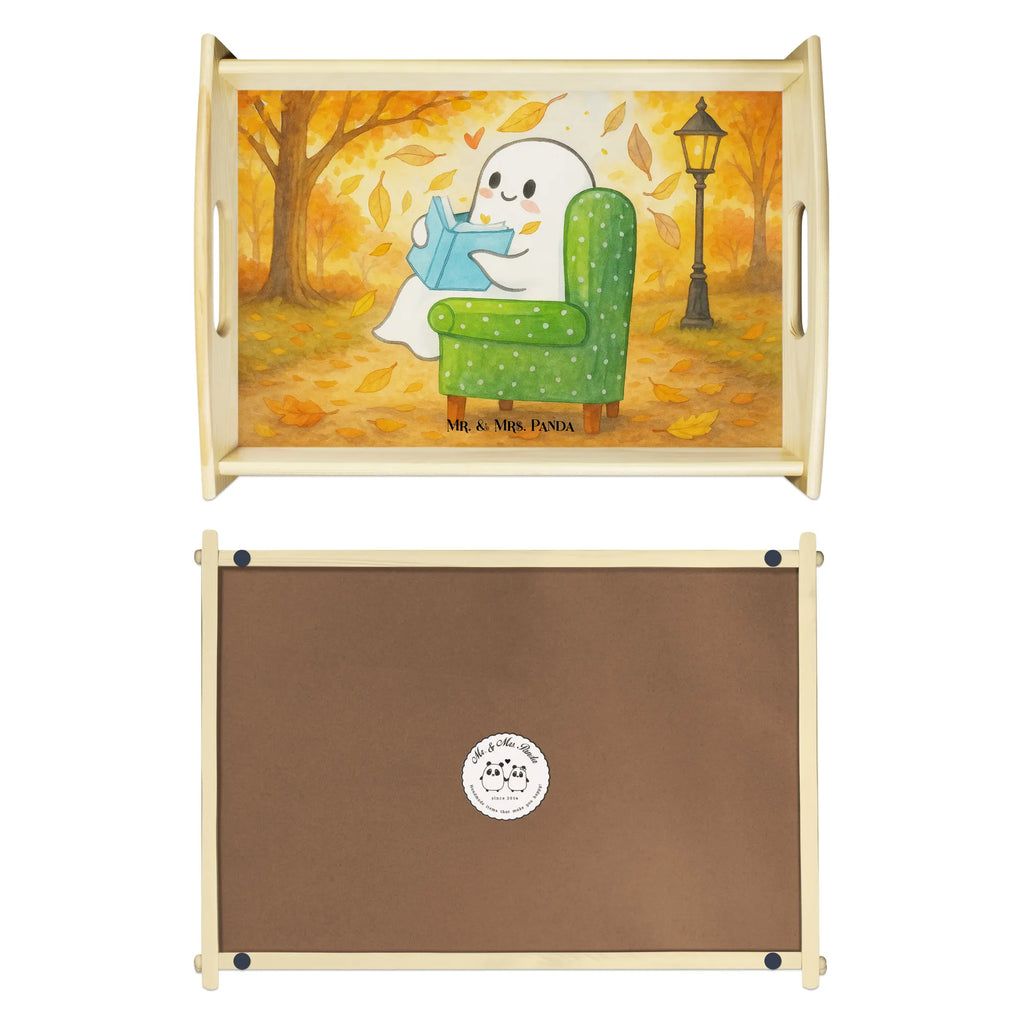 Frühstückstablett Gespenst  Buch  Design Serviertablett, Tablett, Holztablett, Küchentablett, Dekotablett, Frühstückstablett, Halloween, Deko, Martinssingen, Dekoration, Geschenke, Schenken, Gespenst, Buch, Herbst, gemütlich