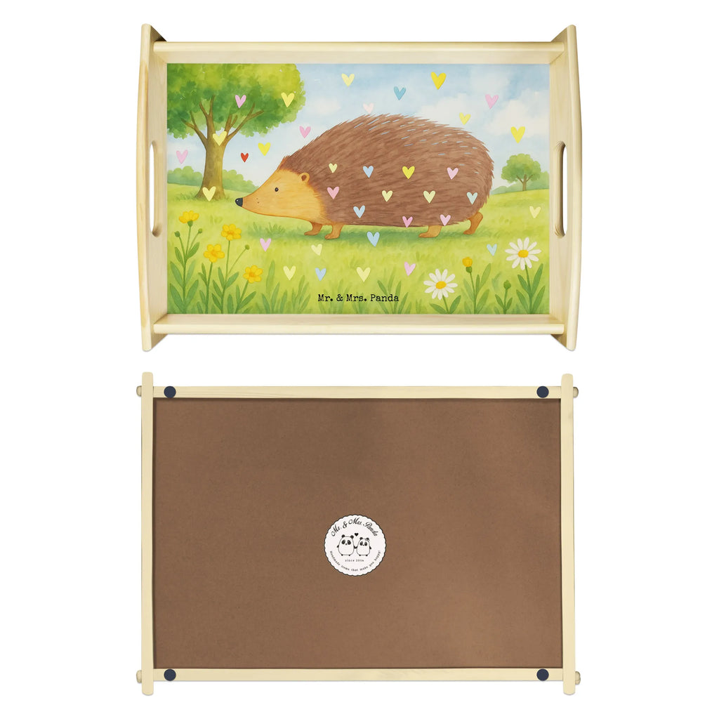 Serviertablett Igel Herzen Design Serviertablett, Tablett, Holztablett, Küchentablett, Dekotablett, Frühstückstablett, Tiermotive, Gute Laune, lustige Sprüche, Tiere, Liebe, Herz, Herzen, Igel, Vertrauen, Kuss, Leben