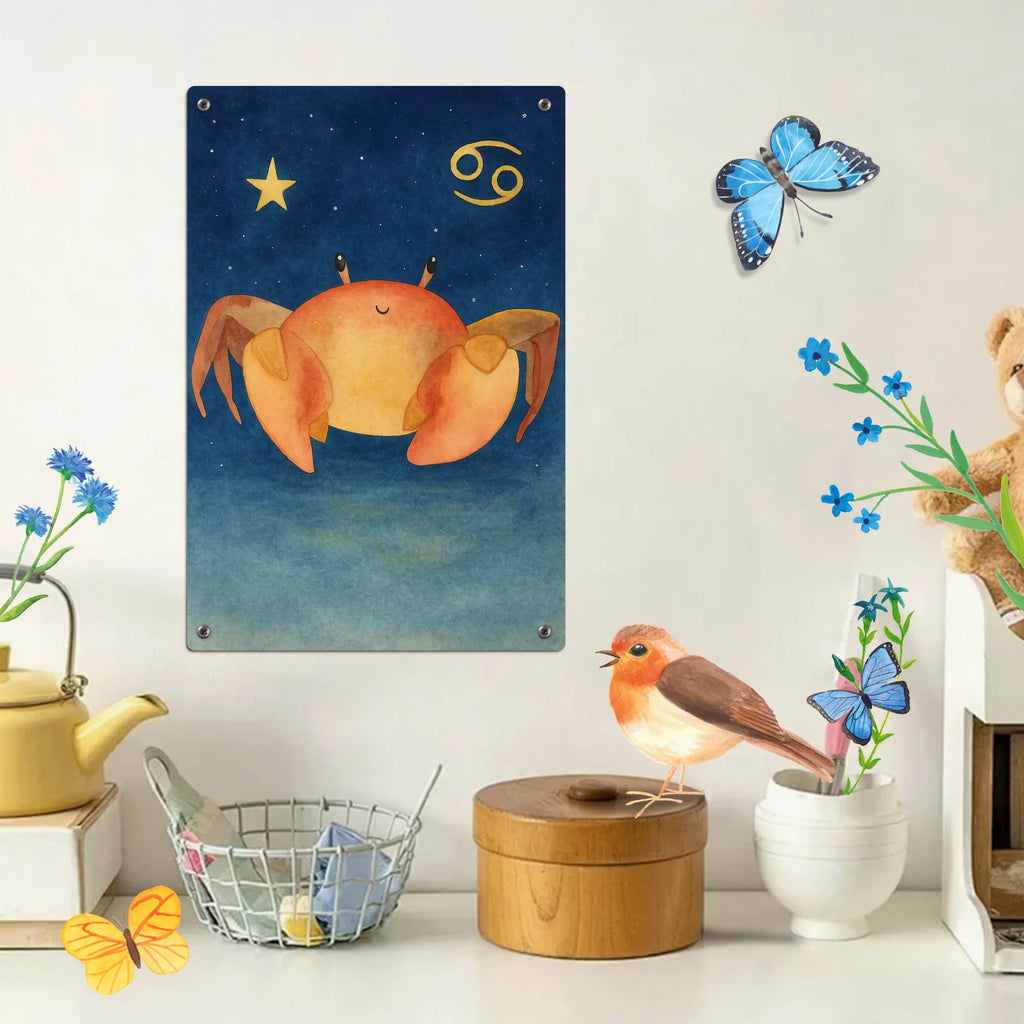 Metalowy szyld do malowania po numerach znak zodiaku krab Design Znak zodiaku, gwiazdozbiór, horoskop, astrologia, ascendent