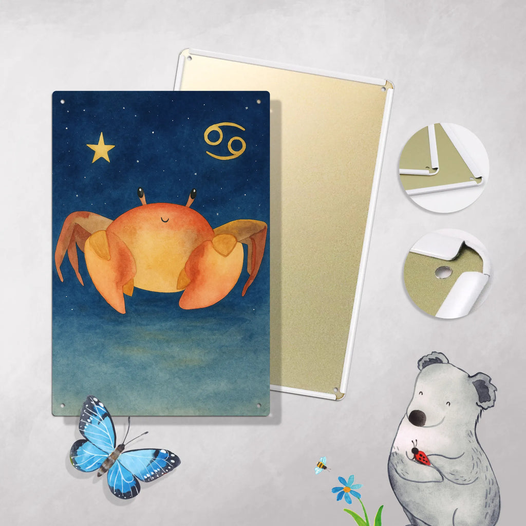 Metalowy szyld do malowania po numerach znak zodiaku krab Design Znak zodiaku, gwiazdozbiór, horoskop, astrologia, ascendent