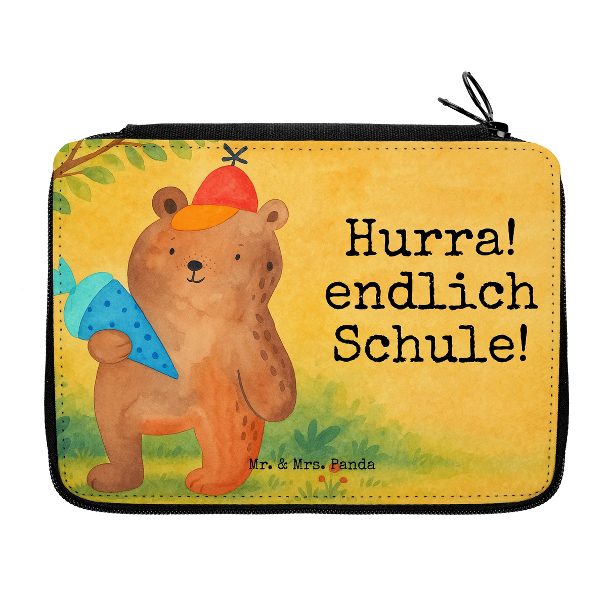 Leather folder bear School cone Design teddy bear, cuddly toy, Primary school, Bear motif, Starting school, First day of school gift, School bag, School enrolment gift, School gift