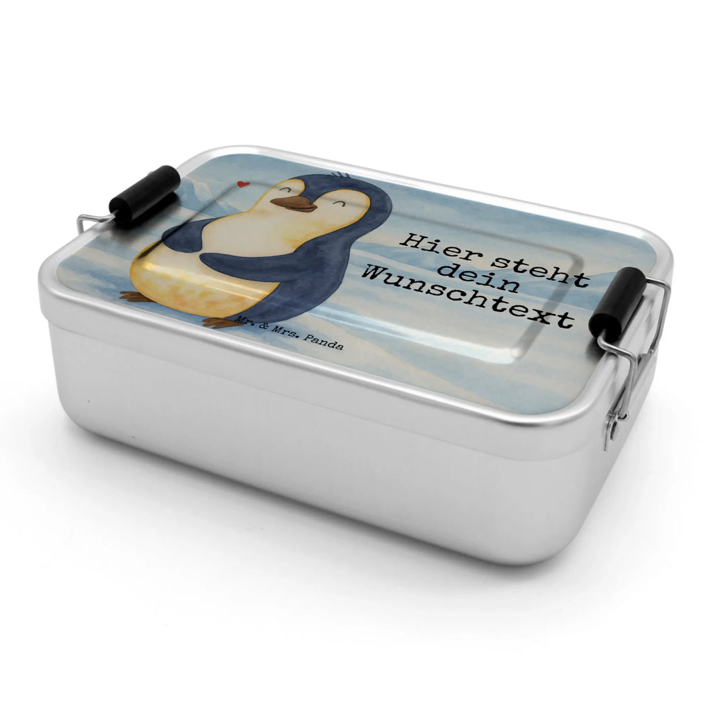 Spersonalizowany metalowy pojemnik na lunch Pingwin dieta Design Kindergarten, Brotbox mit Namen, Uni, Schule, Brotdose mit Namen, Brotdose, Brotbox, Geschenk mit Namen, Pinguin, Motivation, Körperliebe, Abnehmen, Pinguine, Gewicht, Selbstliebe, Selbstrespekt, Diät, Abspecken