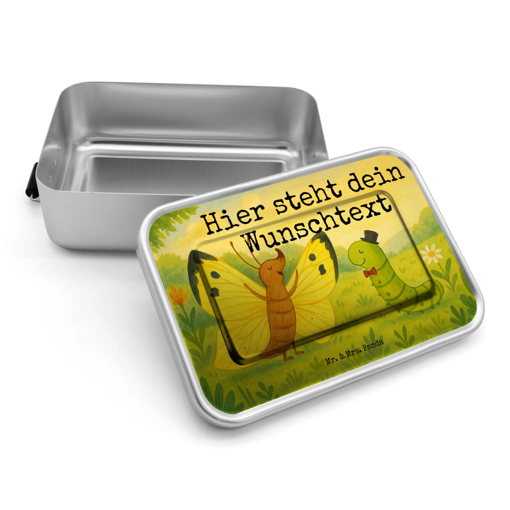 Personalized Metal Lunch Box Caterpillar butterfly Design Brotdose mit Namen, Brotdose, Kindergarten, Uni, Schule, Brotbox mit Namen, Brotbox, Geschenk mit Namen, Tiermotive, Gute Laune, lustige Sprüche, Tiere, Aufwachsen, Entwicklung, Erwachsen werden, Raupe, Zitronenfalter, Hut, Schönheit, Hütchen, Schmetterling, Kokon