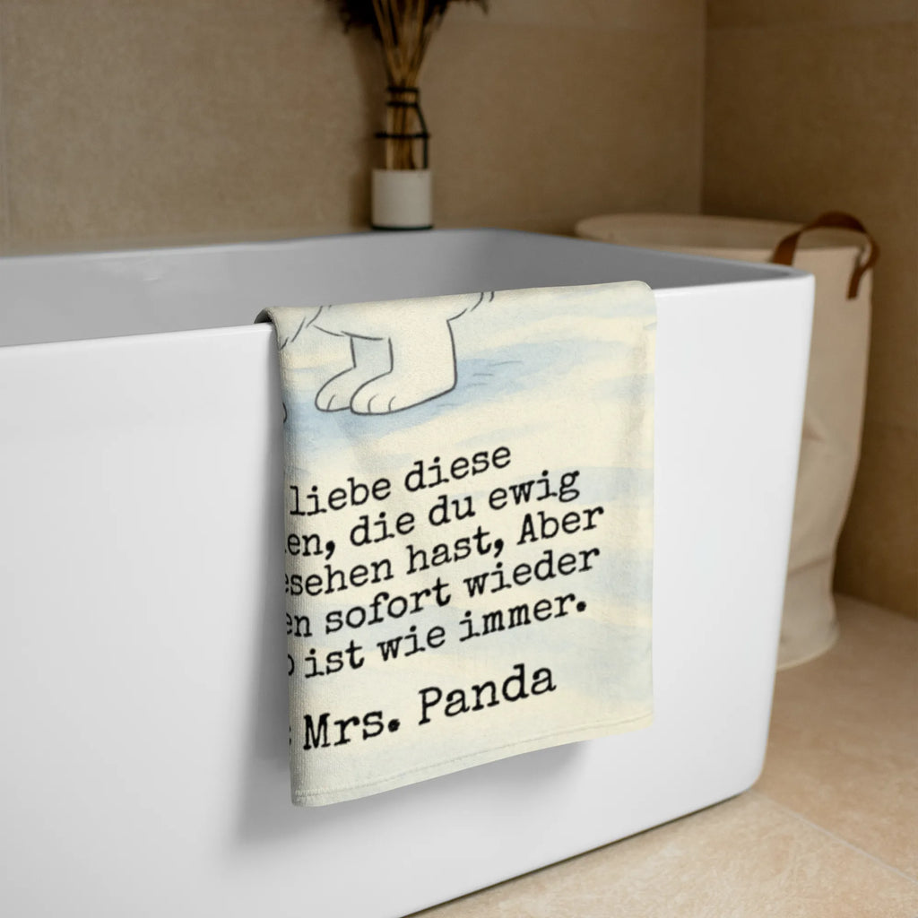 XL Badehandtuch Eisbär Umarmen Design Handtuch, Badetuch, Duschtuch, Strandtuch, Saunatuch, Tiermotive, Gute Laune, lustige Sprüche, Tiere