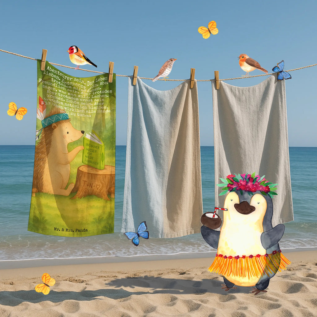 70 x 140 ręcznik jeż Ozdoba z piór Design Duschtuch, Badetuch, Strandtuch, Saunatuch, Kinder Handtuch, Waldtiere, Tiere, Igel, Indianer, Abenteuer, Lagerfeuer, Camping