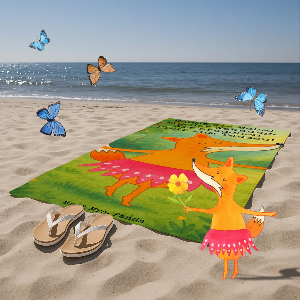 Badehandtuch Fuchs Ballerina Design Duschtuch, Badetuch, Strandtuch, Saunatuch, Kinder Handtuch, Fuchs, Fuchs Spruch, Füchse, Füchsin, Ballerina, Ballett, Tänzerin, Tanzen, Party, Einladung, Geburtstag