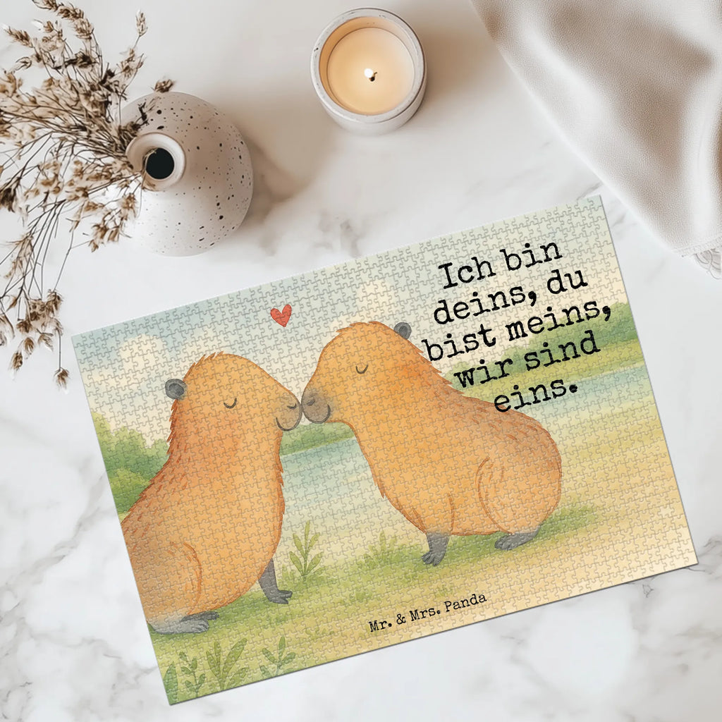 Puzzle Capybara Liebe Design Puzzle, Tiermotive, Gute Laune, lustige Sprüche, Tiere, Romantisches Geschenk, Du bist meins, Beziehung, Handgezeichnet, verliebt, Geschenkidee, Ehejubiläum, Liebe, Valentinstag, Herzlich, Liebesbeweis, Jahrestag, Tierliebe, Partnertiere, Ich bin deins, Kuschel Capybaras, Liebesspruch, Verschmolzen, Capybara, Paar