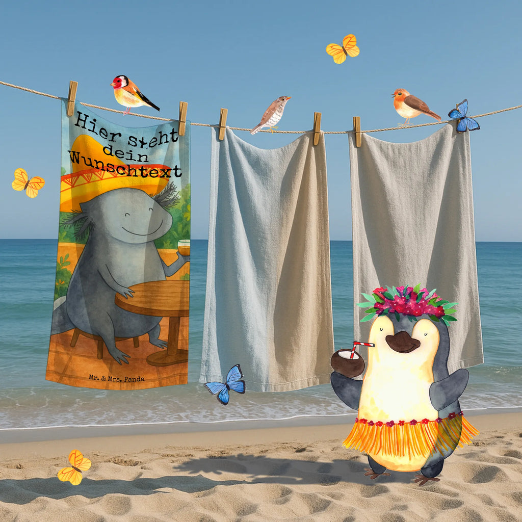 Spersonalizowany ręcznik kąpielowy Aksolotl Tequila Design Kinder Handtuch mit Namen, Duschtuch mit Namen, Personalisiertes Handtuch, Badetuch mit Namen, Strandtuch mit Namen, Personalisiertes Badetuch, Saunatuch mit Namen, Axolotl, Molch, Schwanzlurch, Lurche, Feuerdrache, Mexico, Lurch, Axolot, Spruch, Mexiko, Tequila, Sombrero, Zitrone, Feuersalamander, Motivation