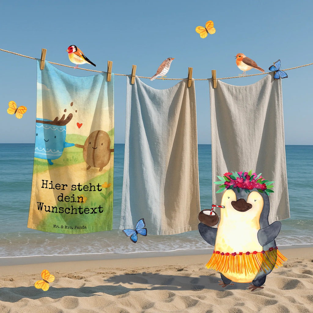 Personalized Bath Towel Coffee Bean Design Personalisiertes Handtuch, Strandtuch mit Namen, Badetuch mit Namen, Kinder Handtuch mit Namen, Personalisiertes Badetuch, Duschtuch mit Namen, Saunatuch mit Namen, Tiermotive, Gute Laune, lustige Sprüche, Tiere, Zufriedenheit, Kaffeebohne, Glück, Kaffee, Genuss