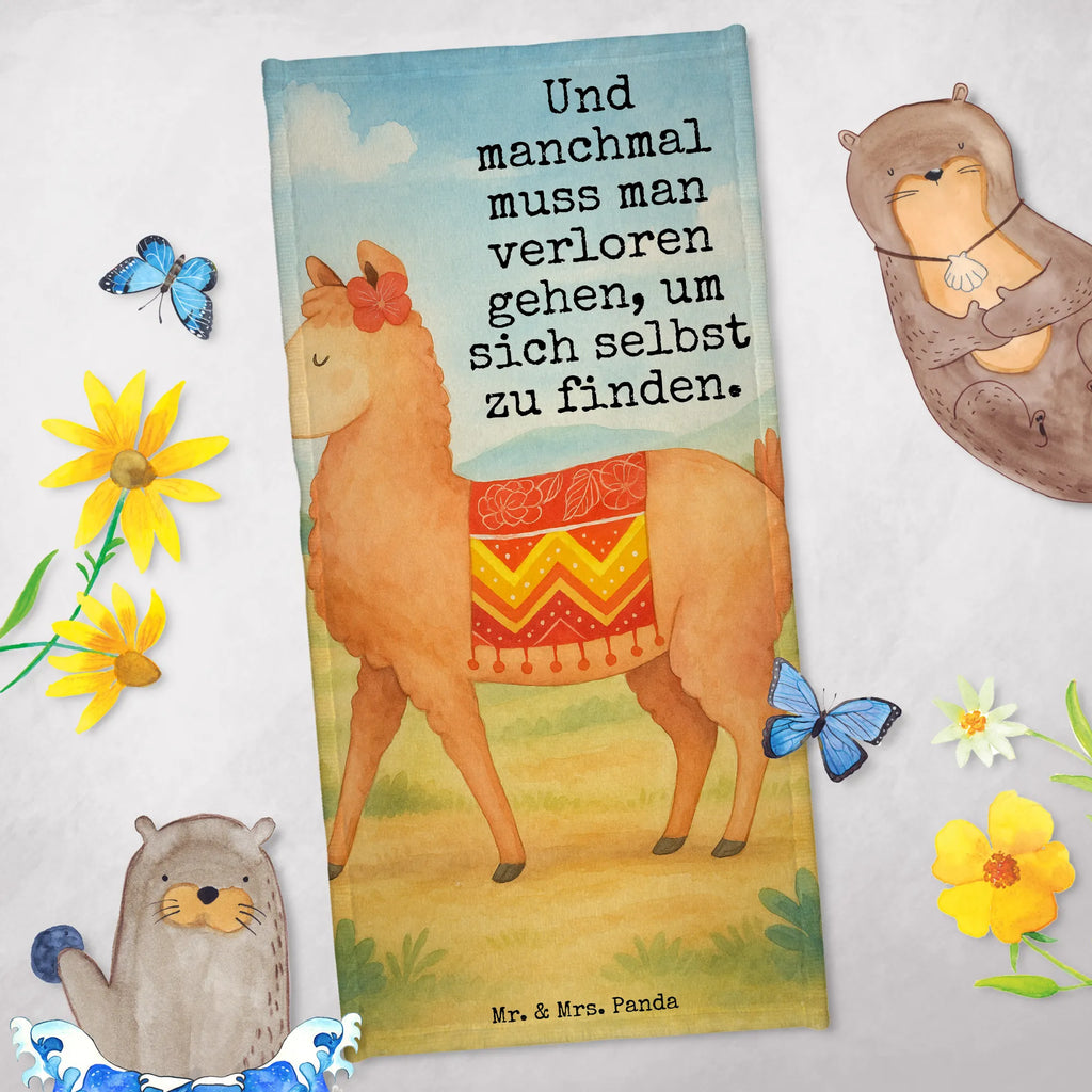 Badehandtuch Alpaka Stolz Design Duschtuch, Badetuch, Strandtuch, Saunatuch, Kinder Handtuch, Alpaka, Lama