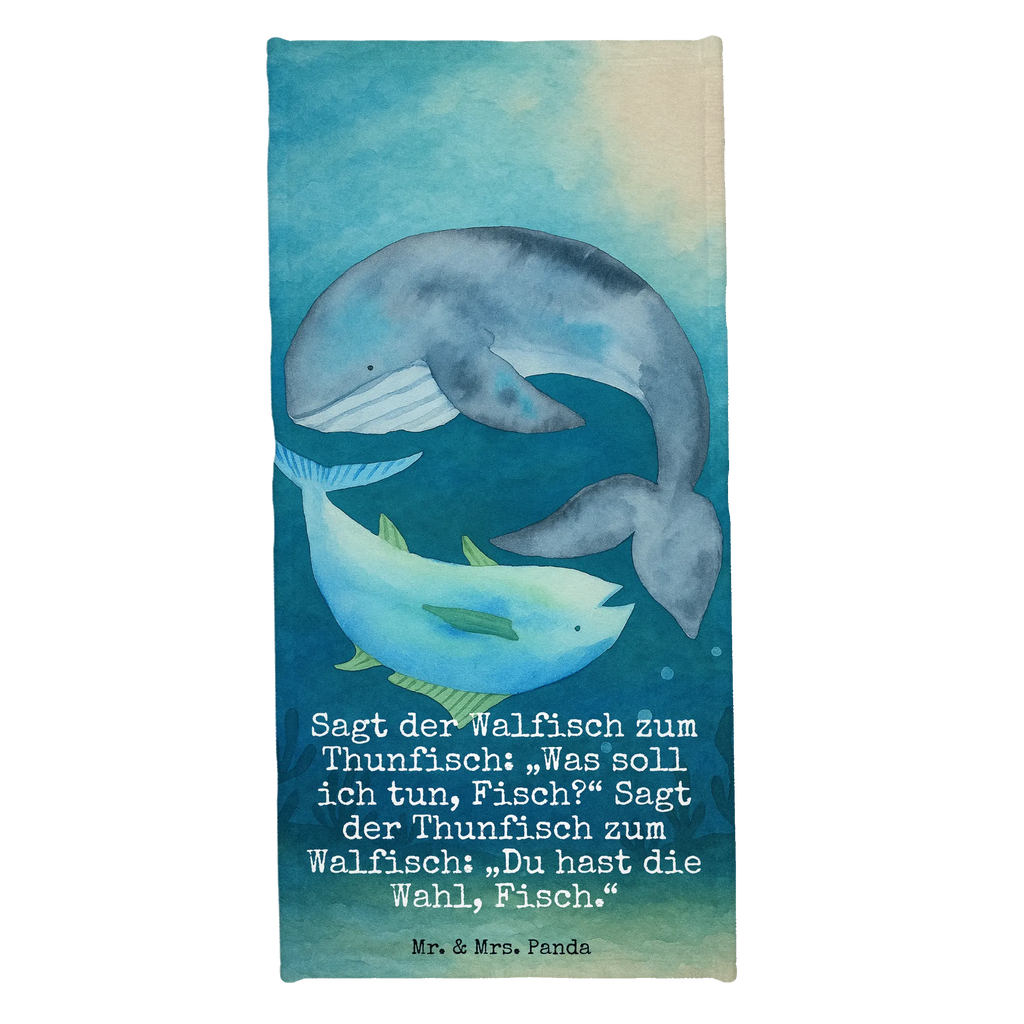 Badehandtuch Walfisch Thunfisch Design Duschtuch, Badetuch, Strandtuch, Saunatuch, Kinder Handtuch, Tiermotive, Gute Laune, lustige Sprüche, Tiere, Wal, Wahl, Tunfisch, Wortwitz lustig, Spruch lustig, Flachwitz, Witz, Spruch des Tages, Flachwitz Geschenk