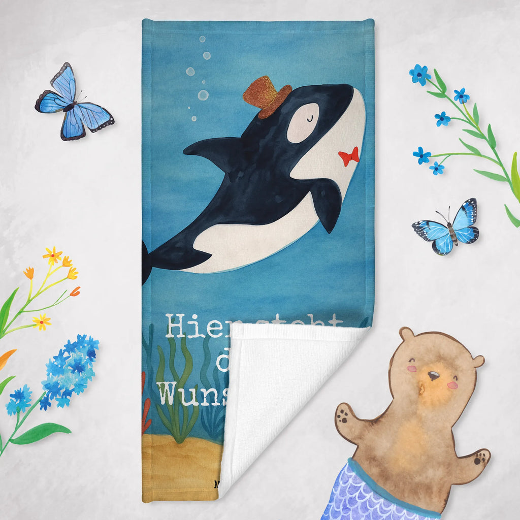 Personalized Bath Towel orca cylinder Design Badetuch mit Namen, Duschtuch mit Namen, Strandtuch mit Namen, Saunatuch mit Namen, Personalisiertes Badetuch, Kinder Handtuch mit Namen, Personalisiertes Handtuch, Meerestiere, Meer, Urlaub, Glückwunsch, Glitter, Narwal, Glitzer, Konfetti, Geburtstag, Feier, Orca, Fete, Fest