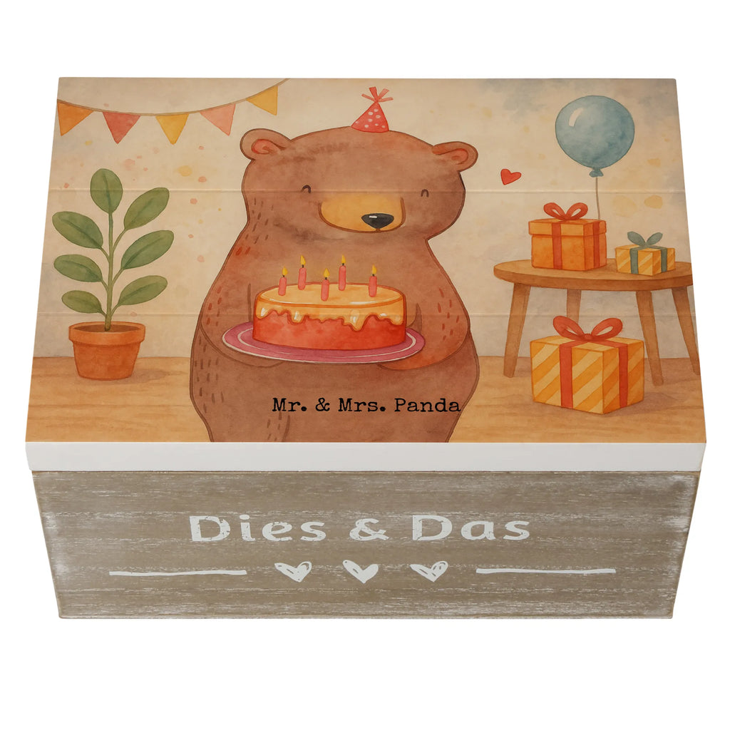 Skrzynia drewniana urodziny Misiowy tort Design Erinnerungsbox, Kiste, Aufbewahrungsbox, Holzkiste, XXL, Geschenkbox, Schatzkiste, Truhe, Schatulle, Dekokiste, Geschenkdose, Erinnerungskiste, Geburtstag, Geburtstagsgeschenk, Geschenk, für, Mitbringsel, Feier, Party, zum