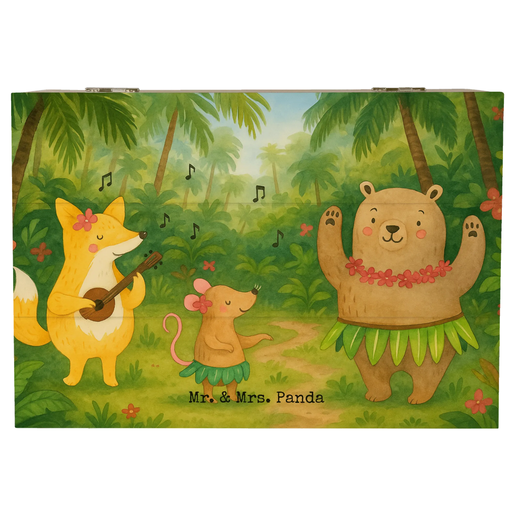 Holzkiste Waldtiere Aloha Design Kiste, Schatulle, Erinnerungskiste, Aufbewahrungsbox, Dekokiste, Schatzkiste, XXL, Holzkiste, Erinnerungsbox, Geschenkbox, Truhe, Geschenkdose, Tiermotive, Gute Laune, lustige Sprüche, Tiere, Igel, Tanzen, Aloha, Waldtiere, Bär, Wald, Hase, Leben, Musik, Lachen