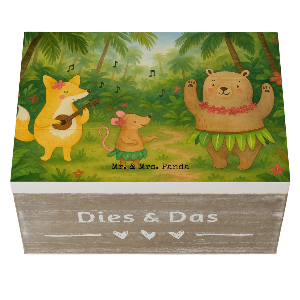 Holzkiste Waldtiere Aloha Design Kiste, Schatulle, Erinnerungskiste, Aufbewahrungsbox, Dekokiste, Schatzkiste, XXL, Holzkiste, Erinnerungsbox, Geschenkbox, Truhe, Geschenkdose, Tiermotive, Gute Laune, lustige Sprüche, Tiere, Igel, Tanzen, Aloha, Waldtiere, Bär, Wald, Hase, Leben, Musik, Lachen