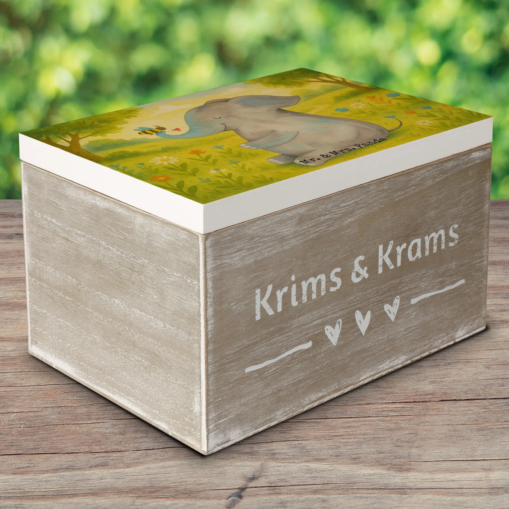 Holzkiste Elefant Biene Design Schatulle, Erinnerungsbox, Truhe, Holzkiste, Aufbewahrungsbox, Erinnerungskiste, Kiste, Dekokiste, XXL, Geschenkdose, Schatzkiste, Geschenkbox, Tiermotive, Gute Laune, lustige Sprüche, Tiere, Jahrestag, Heiratsantrag, Hochzeitsgeschenk, Elefant, Liebesgeschenk, Liebesbeweis, Biene, Liebe, Liebesspruch