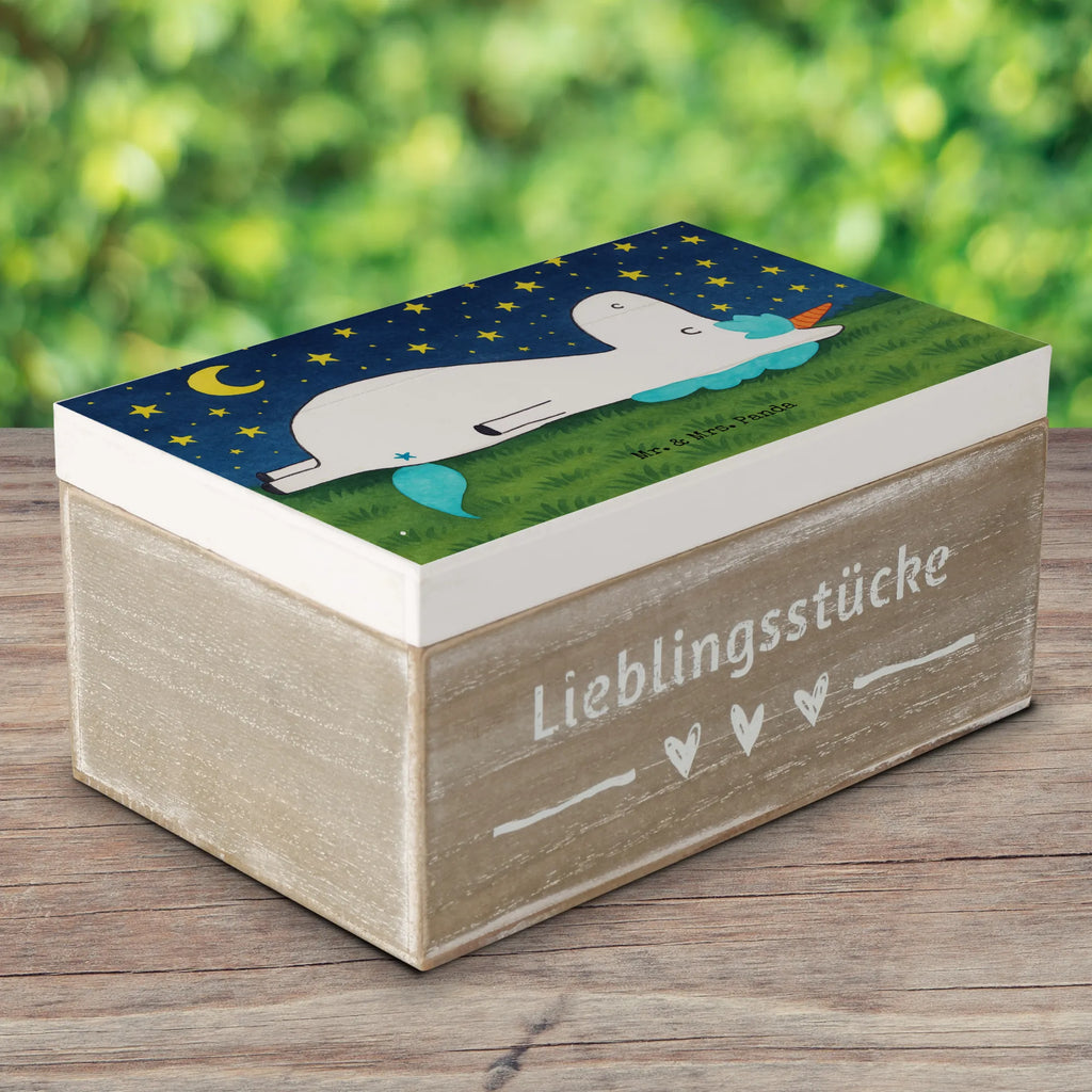 Holzkiste Einhorn Sternenhimmel Design Truhe, Schatulle, Erinnerungskiste, Holzkiste, Schatzkiste, Erinnerungsbox, Kiste, Aufbewahrungsbox, Dekokiste, Geschenkbox, Geschenkdose, XXL, Einhorn, Einhörner, Einhorn Deko, Unicorn, Dachschaden, Sternenhimmel, Verrückt, Sterne