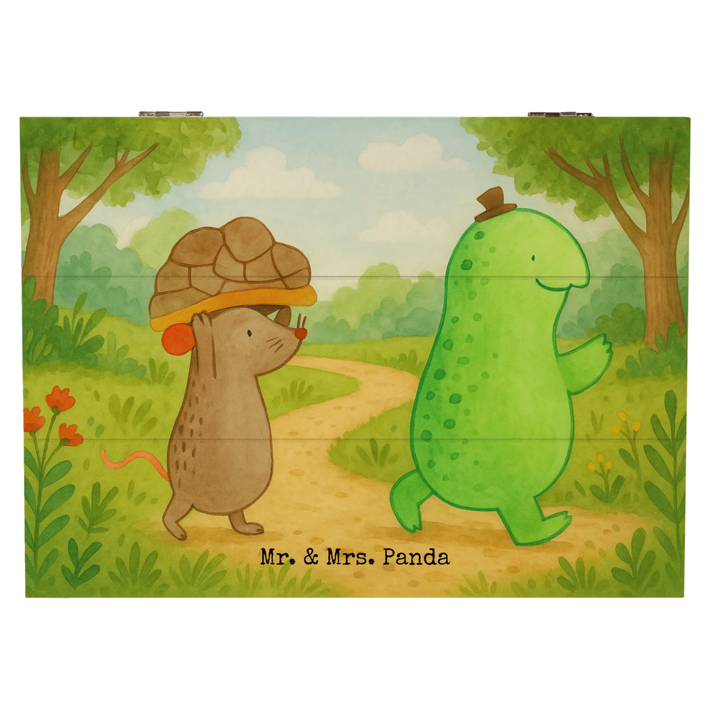 Wooden chest tortoise Mouse Design Geschenkbox, Kiste, Holzkiste, Truhe, Erinnerungskiste, XXL, Schatzkiste, Geschenkdose, Erinnerungsbox, Dekokiste, Schatulle, Aufbewahrungsbox, Schildkröte, Maus, beste Freundinnen, Freundinnen, Freunde, beste Freunde