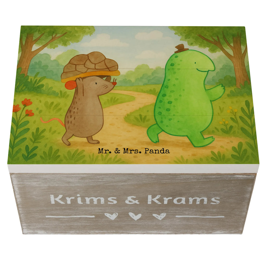 Wooden chest tortoise Mouse Design Geschenkbox, Kiste, Holzkiste, Truhe, Erinnerungskiste, XXL, Schatzkiste, Geschenkdose, Erinnerungsbox, Dekokiste, Schatulle, Aufbewahrungsbox, Schildkröte, Maus, beste Freundinnen, Freundinnen, Freunde, beste Freunde