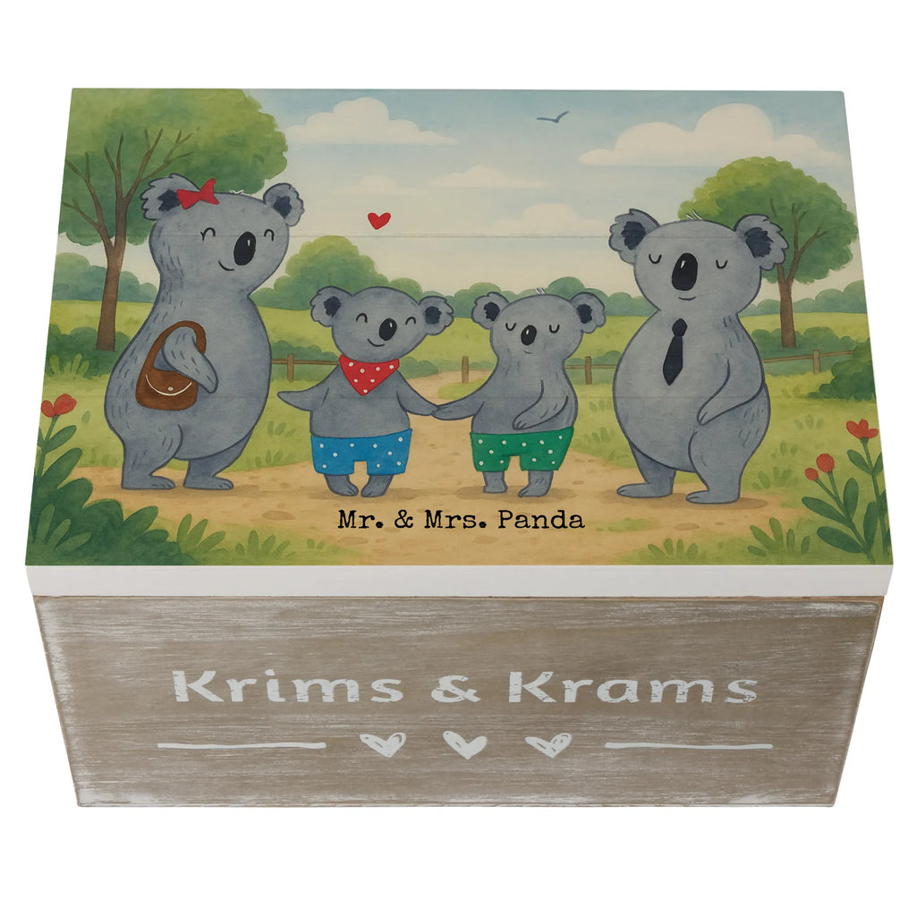 Holzkiste Koala Familie zwei Design Schatzkiste, Erinnerungskiste, Erinnerungsbox, Geschenkdose, Kiste, Holzkiste, XXL, Schatulle, Dekokiste, Aufbewahrungsbox, Geschenkbox, Truhe, Familie, Vatertag, Muttertag, Bruder, Schwester, Mama, Papa, Oma, Opa, Koalabär, Koala, beste Familie, Lieblingsfamilie, Familienzeit, Familienleben, Koalafamilie