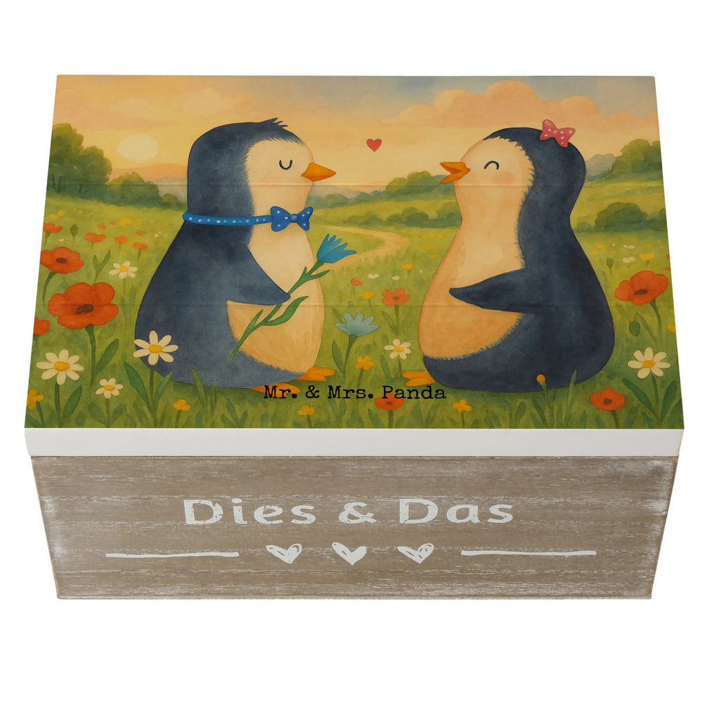 Holzkiste Pinguin Pärchen Design Geschenkdose, Truhe, Geschenkbox, XXL, Dekokiste, Schatulle, Schatzkiste, Aufbewahrungsbox, Kiste, Holzkiste, Erinnerungskiste, Erinnerungsbox, Pinguin, große Liebe, Liebesbeweis, Liebe, Hochzeitstag, Traumpaar, Hochzeit, Liebesgeschenk, Liebespaar, Hochzeitsgeschenk, Pinguine, Jahrestag, Verlobung