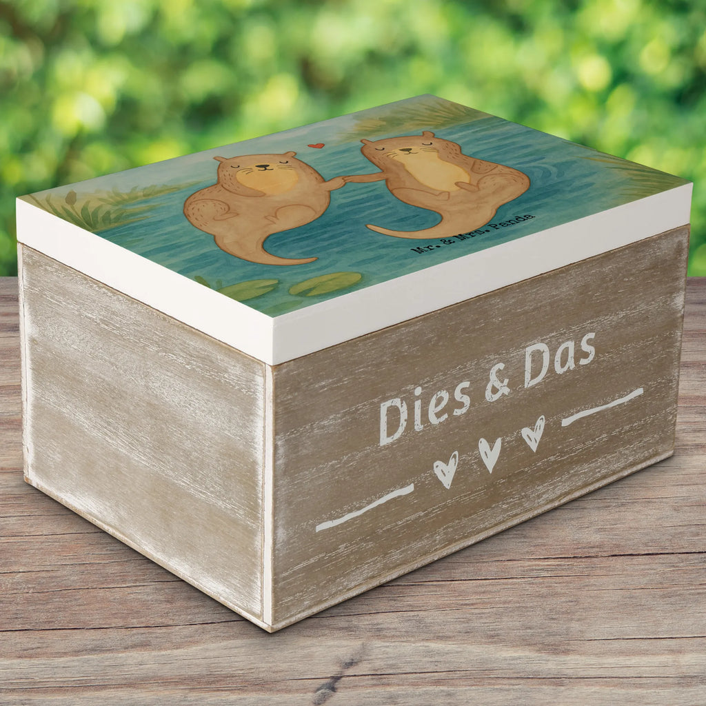 Wooden chest otter holding hands Design Geschenkdose, Erinnerungskiste, Truhe, Schatzkiste, XXL, Schatulle, Aufbewahrungsbox, Dekokiste, Holzkiste, Geschenkbox, Erinnerungsbox, Kiste, Otter, Fischotter, Seeotter, Otter Seeotter See Otter