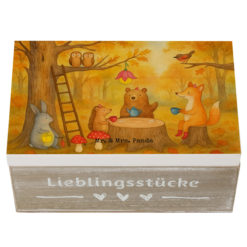 Holzkiste Waldtiere Picknick Design Kiste, Geschenkbox, Truhe, Dekokiste, Schatulle, Holzkiste, Schatzkiste, XXL, Erinnerungskiste, Erinnerungsbox, Aufbewahrungsbox, Geschenkdose, Tiermotive, Gute Laune, lustige Sprüche, Tiere, Igel, Waldtiere, Picknick, Wald, Hase, Fuchs, Maus, Eichhörnchen