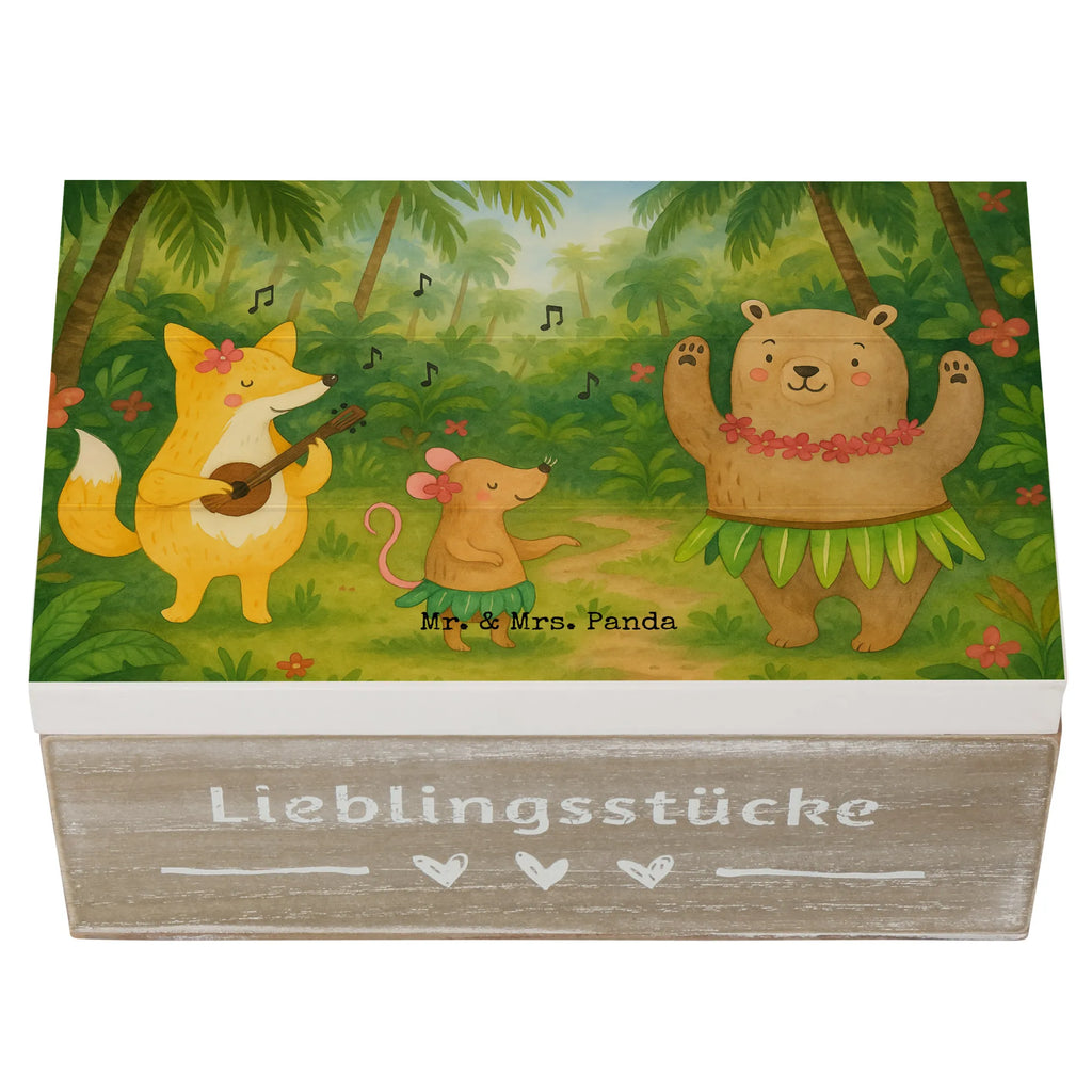 Holzkiste Waldtiere Aloha Design Kiste, Schatulle, Erinnerungskiste, Aufbewahrungsbox, Dekokiste, Schatzkiste, XXL, Holzkiste, Erinnerungsbox, Geschenkbox, Truhe, Geschenkdose, Tiermotive, Gute Laune, lustige Sprüche, Tiere, Igel, Tanzen, Aloha, Waldtiere, Bär, Wald, Hase, Leben, Musik, Lachen