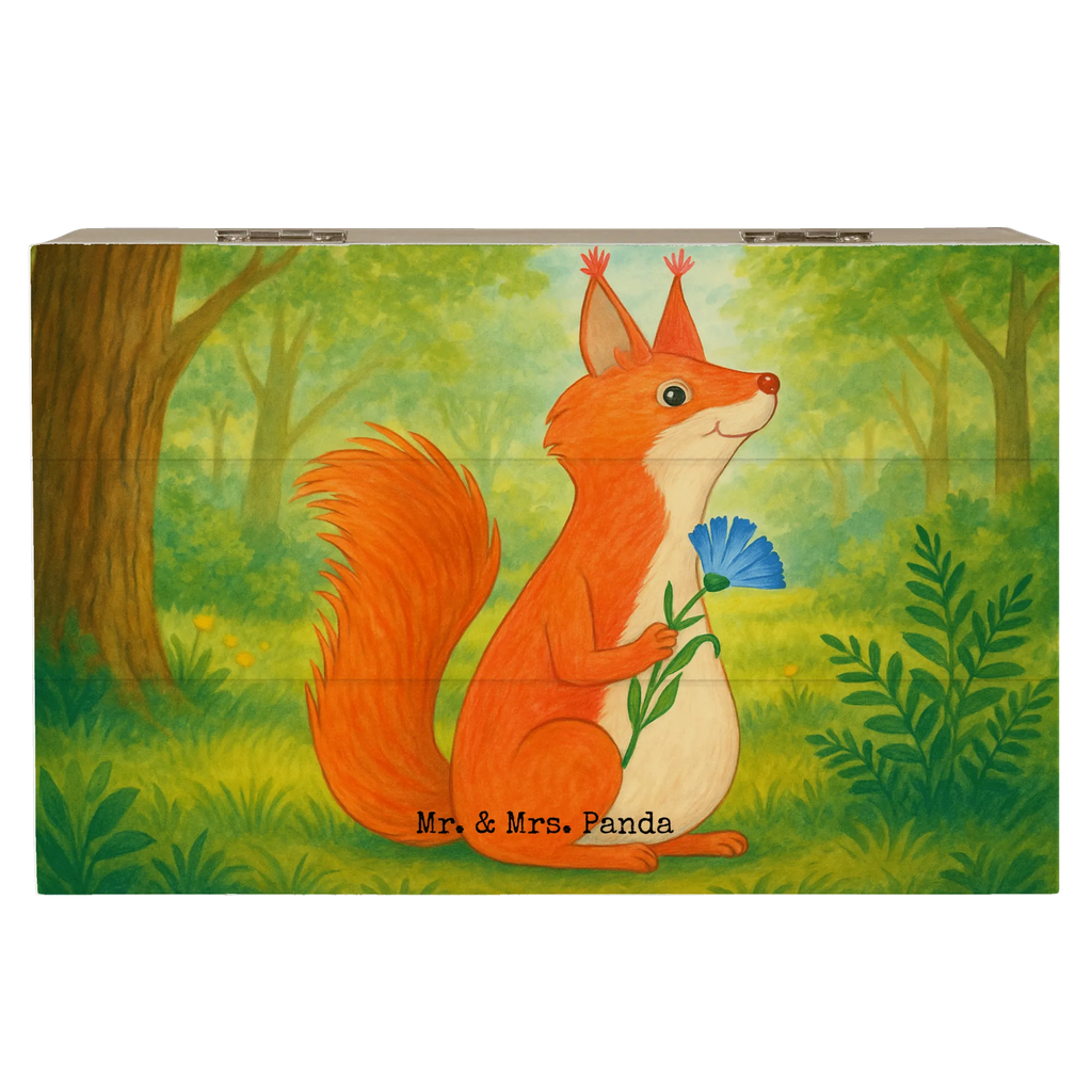 Wooden chest Squirrel flower Design Schatzkiste, Erinnerungsbox, XXL, Schatulle, Geschenkbox, Kiste, Holzkiste, Truhe, Dekokiste, Erinnerungskiste, Geschenkdose, Aufbewahrungsbox, Tiermotive, Gute Laune, lustige Sprüche, Tiere, Spaß, Eichhorn, Lachen, Eichhörnchen, Spruch positiv, Spruch Deko, Motivation Sprüche, Motivation Bilder, glücklich Spruch