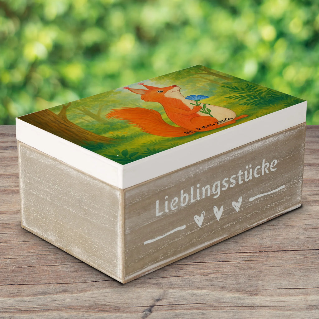 Wooden chest Squirrel flower Design Schatzkiste, Erinnerungsbox, XXL, Schatulle, Geschenkbox, Kiste, Holzkiste, Truhe, Dekokiste, Erinnerungskiste, Geschenkdose, Aufbewahrungsbox, Tiermotive, Gute Laune, lustige Sprüche, Tiere, Spaß, Eichhorn, Lachen, Eichhörnchen, Spruch positiv, Spruch Deko, Motivation Sprüche, Motivation Bilder, glücklich Spruch