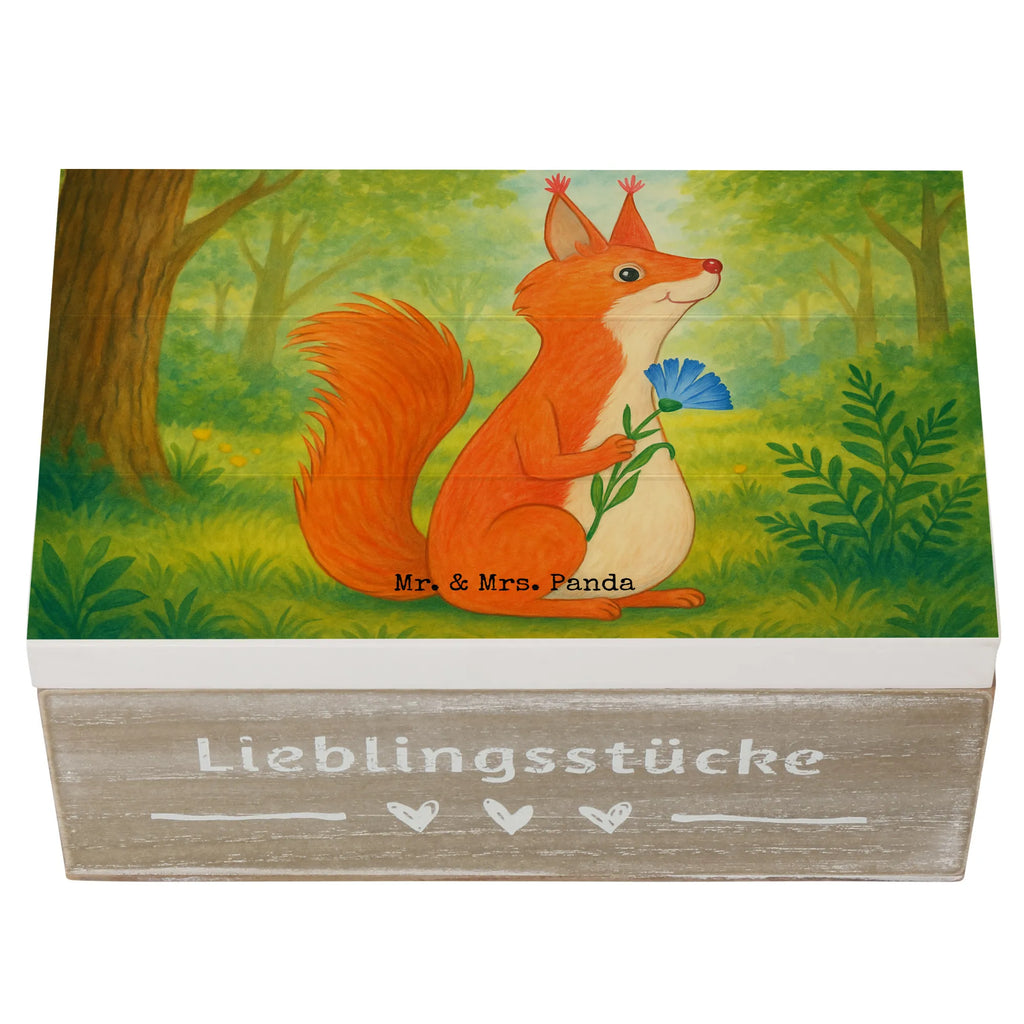 Wooden chest Squirrel flower Design Schatzkiste, Erinnerungsbox, XXL, Schatulle, Geschenkbox, Kiste, Holzkiste, Truhe, Dekokiste, Erinnerungskiste, Geschenkdose, Aufbewahrungsbox, Tiermotive, Gute Laune, lustige Sprüche, Tiere, Spaß, Eichhorn, Lachen, Eichhörnchen, Spruch positiv, Spruch Deko, Motivation Sprüche, Motivation Bilder, glücklich Spruch