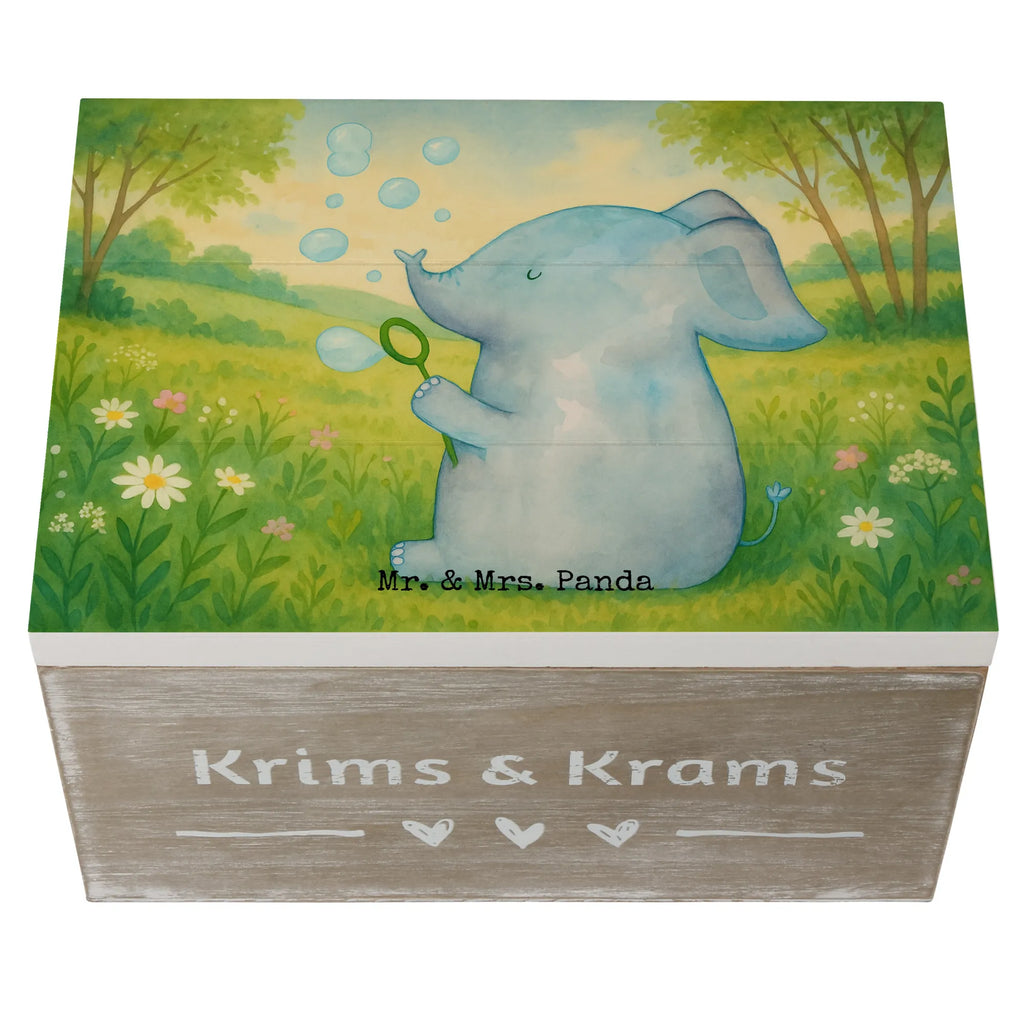 Holzkiste Elefant Seifenblasen Design Erinnerungskiste, Erinnerungsbox, Geschenkbox, Holzkiste, Dekokiste, Geschenkdose, XXL, Schatzkiste, Truhe, Kiste, Schatulle, Aufbewahrungsbox, Tiermotive, Gute Laune, lustige Sprüche, Tiere, Liebe, Liebesspruch, Heimat, Elefant, Seifenblasen, Gefühl. Daheim, Dickhäuter, Elefanten, Rüsseltier, Liebesbeweis