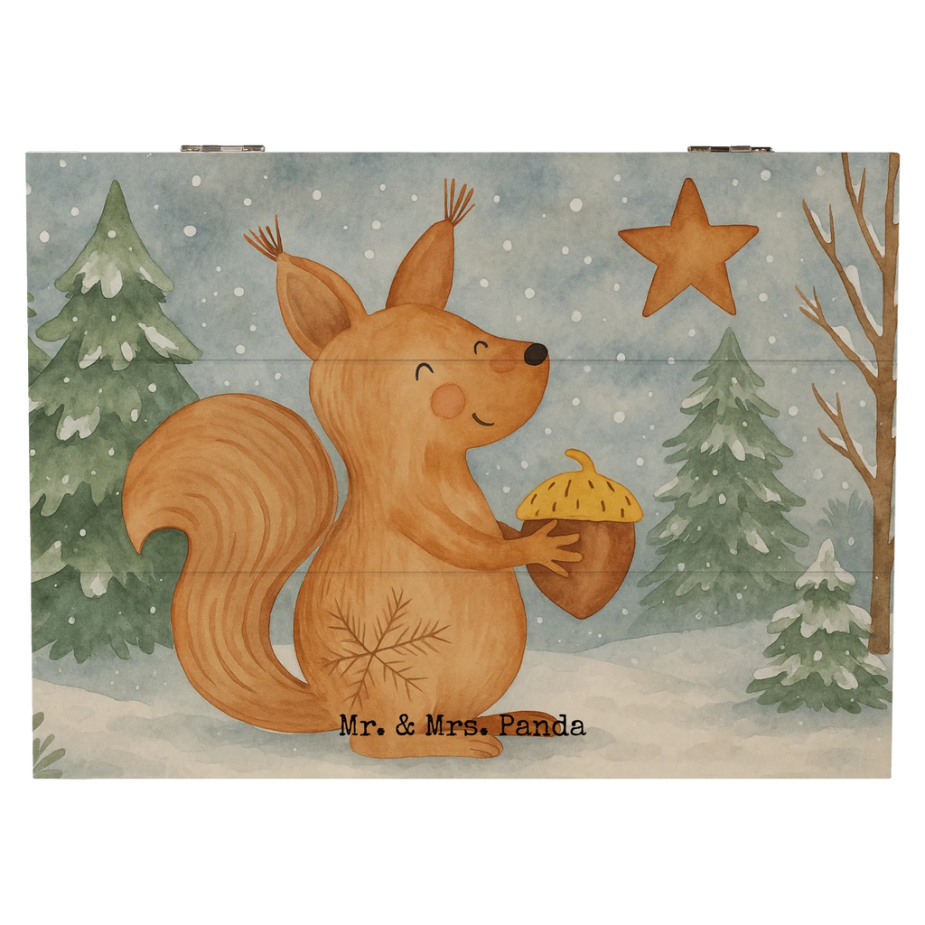 Holzkiste Eichhörnchen Weihnachten Design Geschenkbox, Erinnerungskiste, XXL, Schatulle, Geschenkdose, Aufbewahrungsbox, Holzkiste, Dekokiste, Erinnerungsbox, Schatzkiste, Truhe, Kiste, Winter, Weihnachten, Weihnachtsdeko, Nikolaus, Advent, Heiligabend, Wintermotiv, Weihnachtsgruß, Neujahr, Vogel, Weihnachtsmotiv, Frohes neues Jahr, Guten Rutsch, Frohe Weihnachten