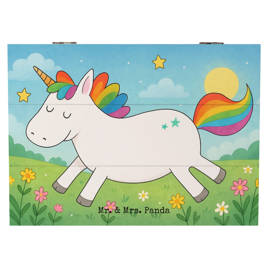 Holzkiste Einhorn Happy Design XXL, Kiste, Aufbewahrungsbox, Truhe, Geschenkdose, Erinnerungskiste, Holzkiste, Dekokiste, Schatulle, Erinnerungsbox, Geschenkbox, Schatzkiste, Einhorn, Einhörner, Einhorn Deko, Unicorn, Spaß, spannend, glücklich, Lachen, Lebensfreude, witzig, fröhlich, Freude, Lächeln