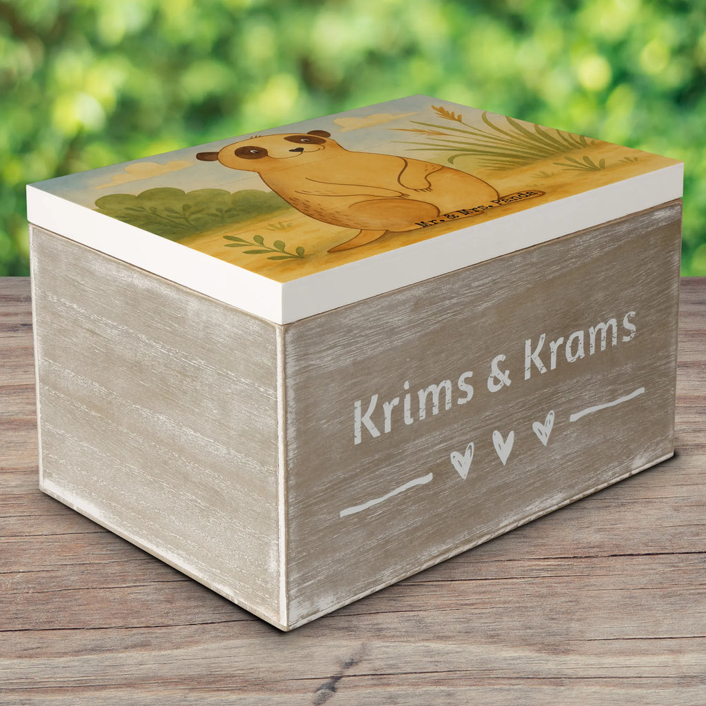 Skrzynia drewniana Surikatka Design Geschenkbox, Dekokiste, Schatzkiste, XXL, Erinnerungskiste, Erinnerungsbox, Aufbewahrungsbox, Schatulle, Truhe, Holzkiste, Geschenkdose, Kiste, Afrika, Wildtiere, Weltreise, Spruch, Afrikareise, Reisen, Roadtrip, Traveling, Erdmännchen