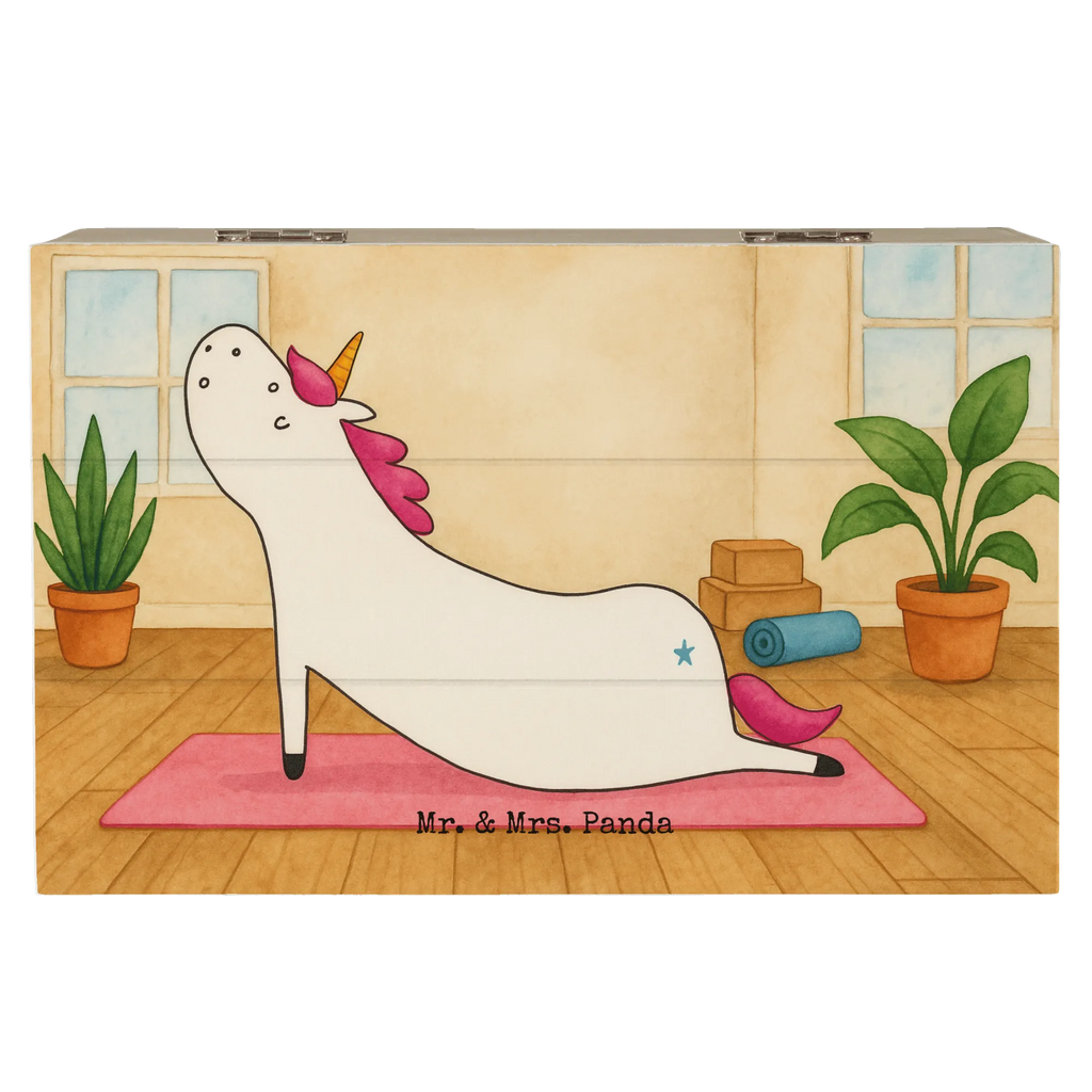 Holzkiste Einhorn Yoga Design Schatulle, Erinnerungsbox, Truhe, Schatzkiste, Geschenkdose, Erinnerungskiste, Kiste, Aufbewahrungsbox, Dekokiste, XXL, Holzkiste, Geschenkbox, Einhorn, Einhörner, Einhorn Deko, Unicorn, Achtsamkeit, Namaste, Joga, Yoga, süß, Yogamatte, lustig, Sport, Entspannung, witzig