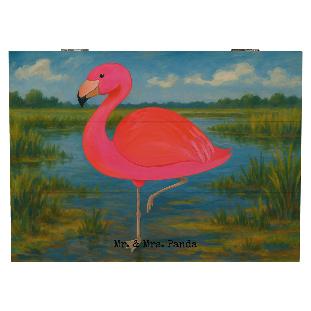 Holzkiste Flamingo Classic Design Kiste, Dekokiste, Truhe, Holzkiste, XXL, Schatzkiste, Erinnerungsbox, Aufbewahrungsbox, Geschenkbox, Geschenkdose, Schatulle, Erinnerungskiste, Flamingo, Außenseiter, Spruch, ich, Einzigartig, Selbstliebe, Stolz, Freundin, Sohn, Tochter, Geschwister, für mich, Freundinnen