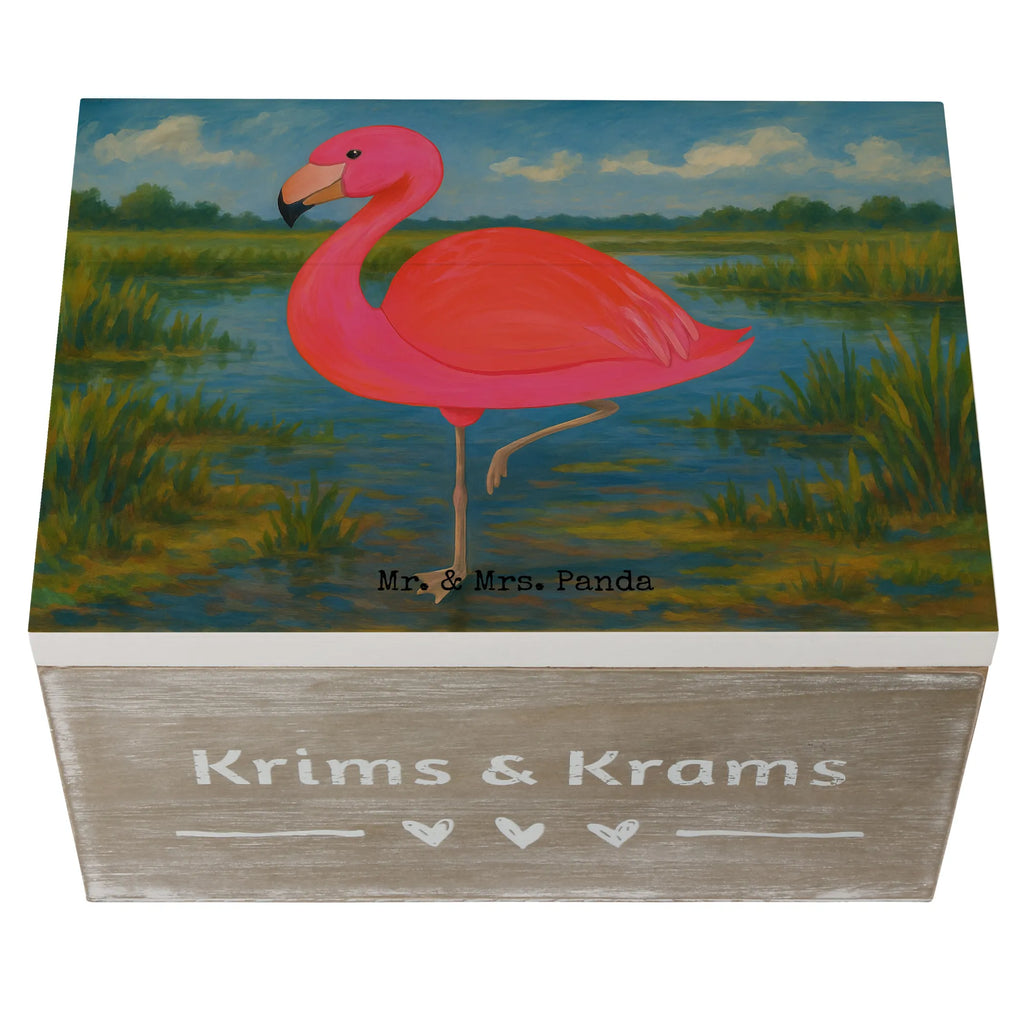 Holzkiste Flamingo Classic Design Kiste, Dekokiste, Truhe, Holzkiste, XXL, Schatzkiste, Erinnerungsbox, Aufbewahrungsbox, Geschenkbox, Geschenkdose, Schatulle, Erinnerungskiste, Flamingo, Außenseiter, Spruch, ich, Einzigartig, Selbstliebe, Stolz, Freundin, Sohn, Tochter, Geschwister, für mich, Freundinnen