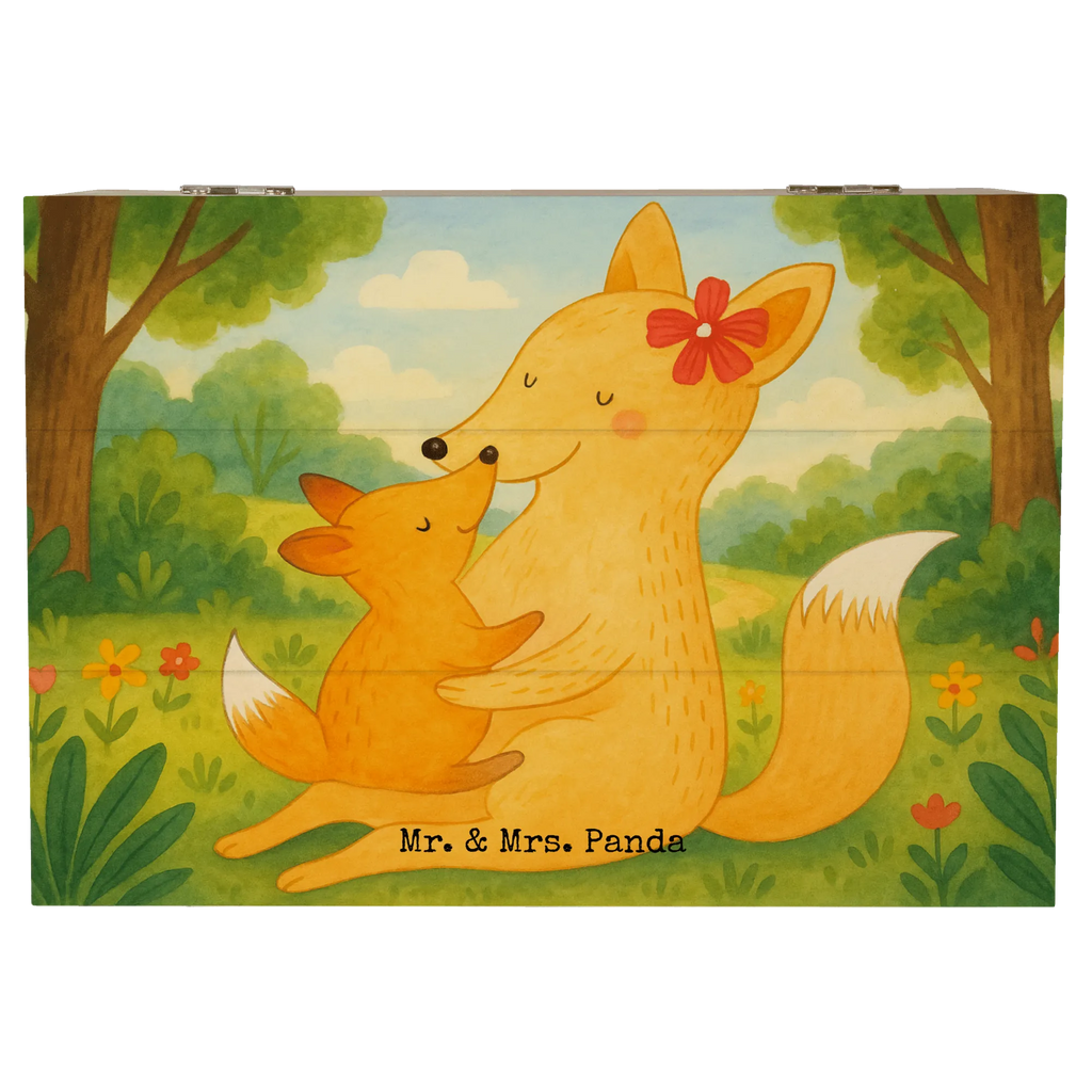 Holzkiste Fuchs Mama Design Aufbewahrungsbox, Holzkiste, Erinnerungskiste, Schatulle, Schatzkiste, Kiste, Geschenkdose, Geschenkbox, Truhe, XXL, Erinnerungsbox, Dekokiste, Familie, Vatertag, Muttertag, Bruder, Schwester, Mama, Papa, Oma, Opa, Geschenk, Mutter, Tochter, Lieblingstochter, Beste Tochter