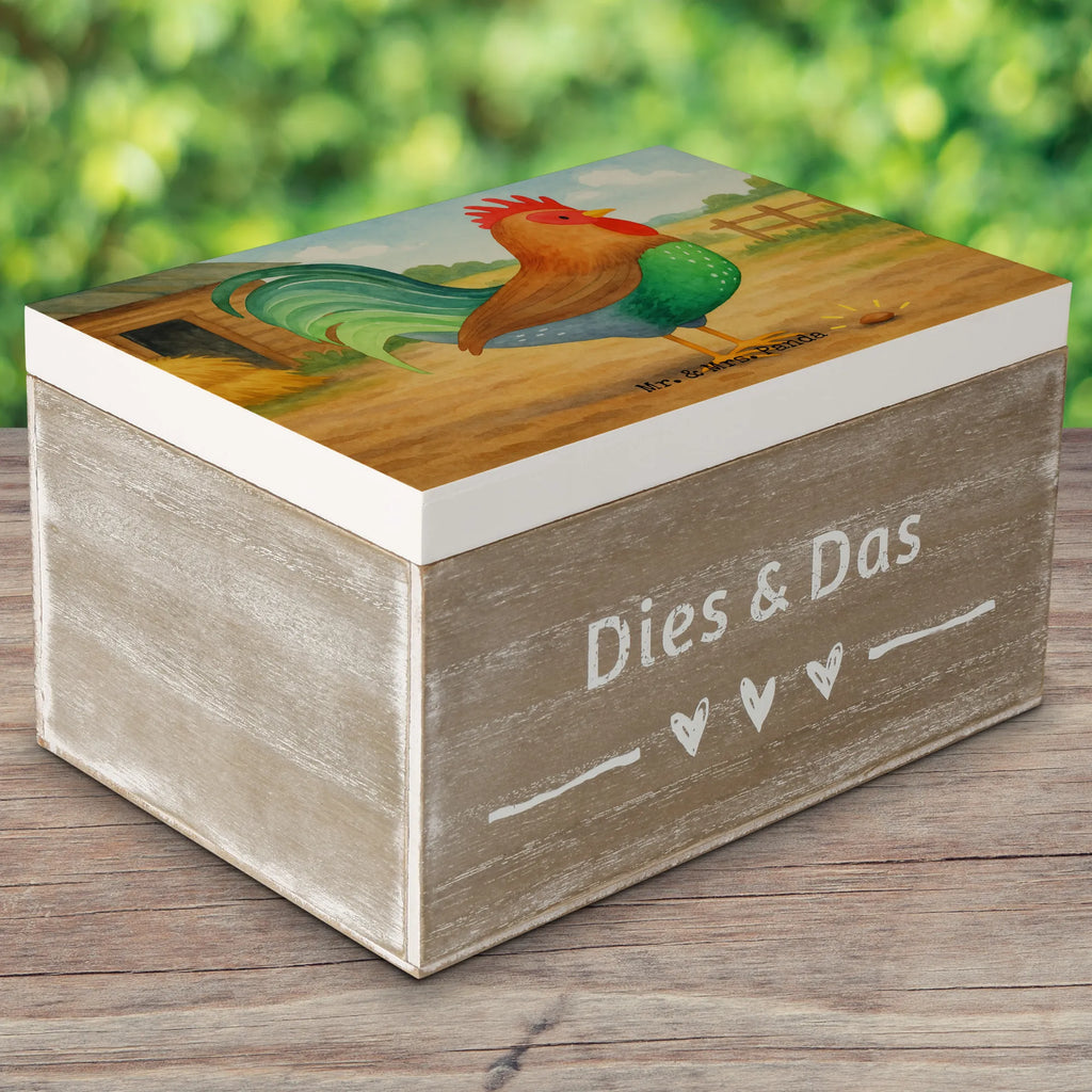 Holzkiste Hahn Korn Design Truhe, Holzkiste, Geschenkdose, XXL, Schatulle, Aufbewahrungsbox, Geschenkbox, Erinnerungsbox, Erinnerungskiste, Dekokiste, Kiste, Schatzkiste, Bauernhof, Hoftiere, Landwirt, Landwirtin, Eier, Natur, Korn, Henne, Hahn